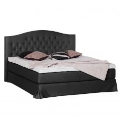 Maison Belfort Lit boxspring La Chatre - Anthracite - 160 x 200cm