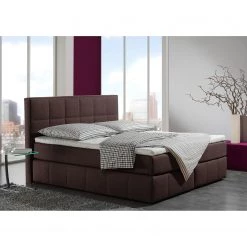 Loftscape Lit capitonné Lifford - Marron - 180 x 200cm - Matelas à ressorts Bonnell - D3 medium 9 Loftscape Lit capitonné Lifford - Marron - 180 x 200cm - Matelas à ressorts Bonnell - D3 medium -Lits & literie Soldes boxspringbett lifford strukturstoff 180 x 200cm h3 ab 80 kg bonellfederkernmatratze braun 1792510