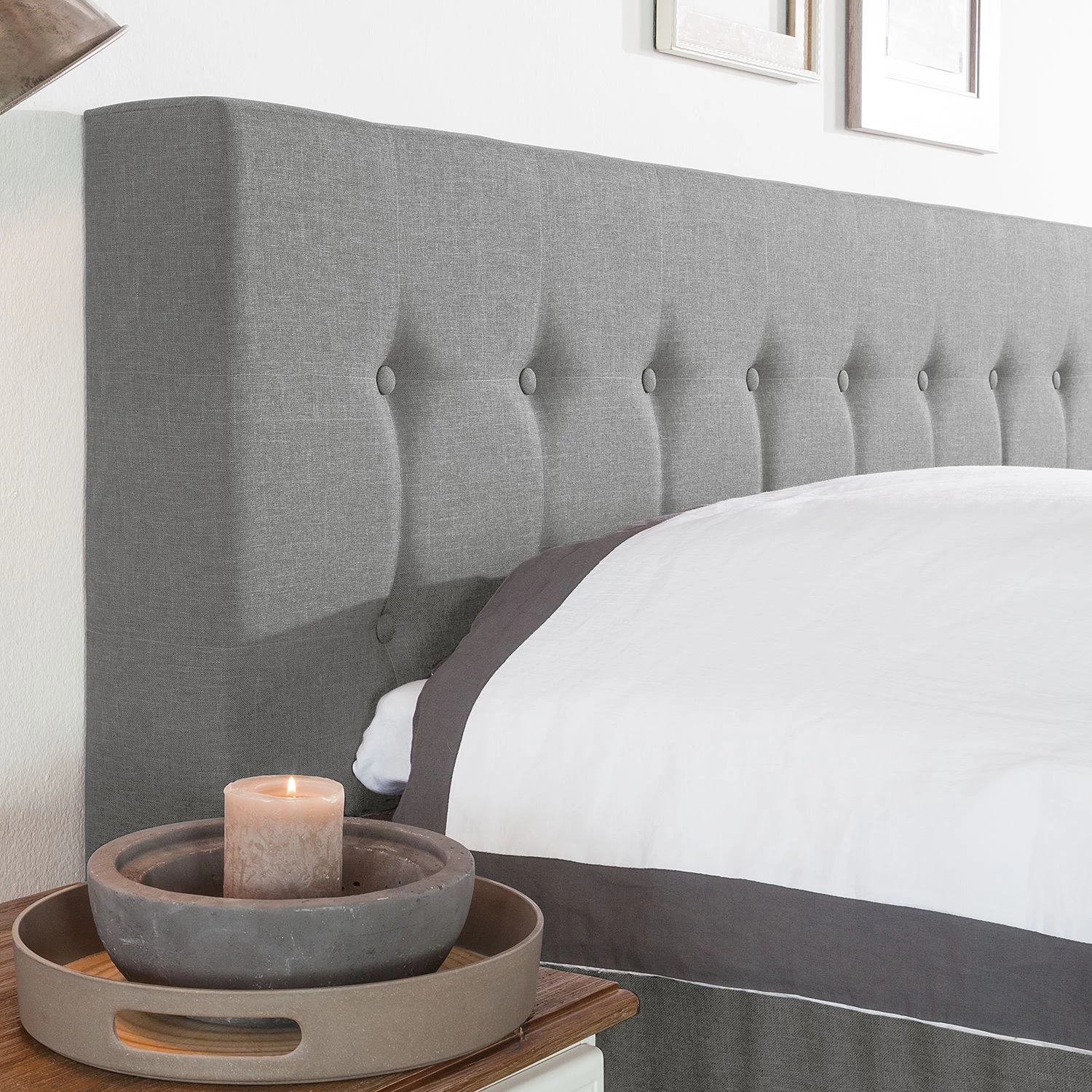 Fredriks Lit boxspring Loimaa - Tissu - Platine - 200 x 200cm 9 Fredriks Lit boxspring Loimaa - Tissu - Platine - 200 x 200cm – Image 9