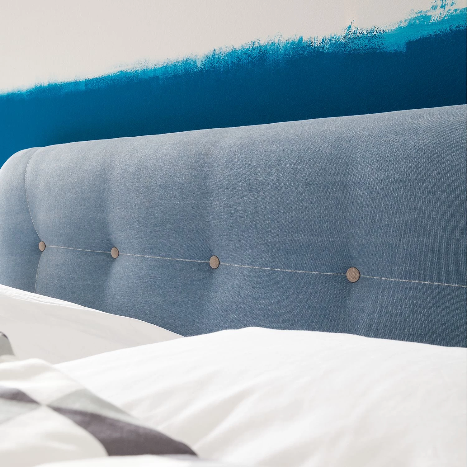 Mørteens Lit boxspring Mälby - Bleu clair mat - 160 x 200cm 10 Mørteens Lit boxspring Mälby - Bleu clair mat - 160 x 200cm – Image 10