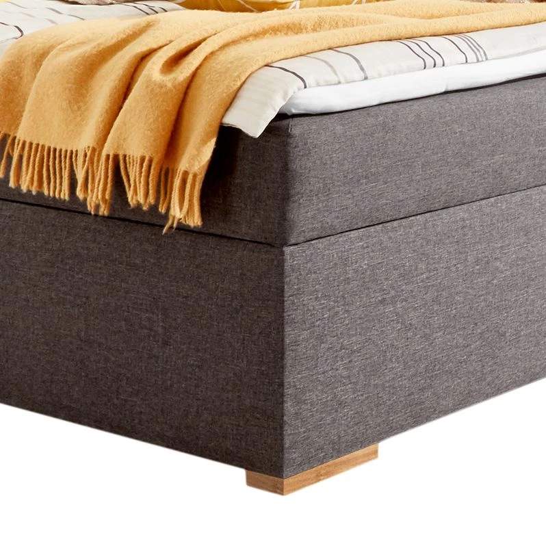 Wimex Lit capitonné Orlando - Avec surmatelas et coffres de lit - Anthracite / Imitation planches de chêne 8 Wimex Lit capitonné Orlando - Avec surmatelas et coffres de lit - Anthracite / Imitation planches de chêne – Image 8