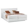 Fredriks Lit boxspring Ramona VI Imitation cuir - Blanc - 160 x 200cm