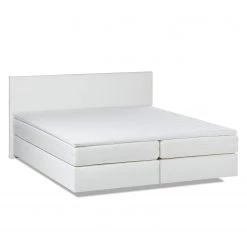 Fredriks Lit boxspring Ramona VI Imitation cuir - Blanc - 160 x 200cm -Lits & literie Soldes boxspringbett ramona vi 180 x 200cm weiss 3977080
