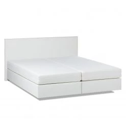 Fredriks Lit boxspring Ramona VI Imitation cuir - Blanc - 160 x 200cm -Lits & literie Soldes boxspringbett ramona vi 180 x 200cm weiss 3977084