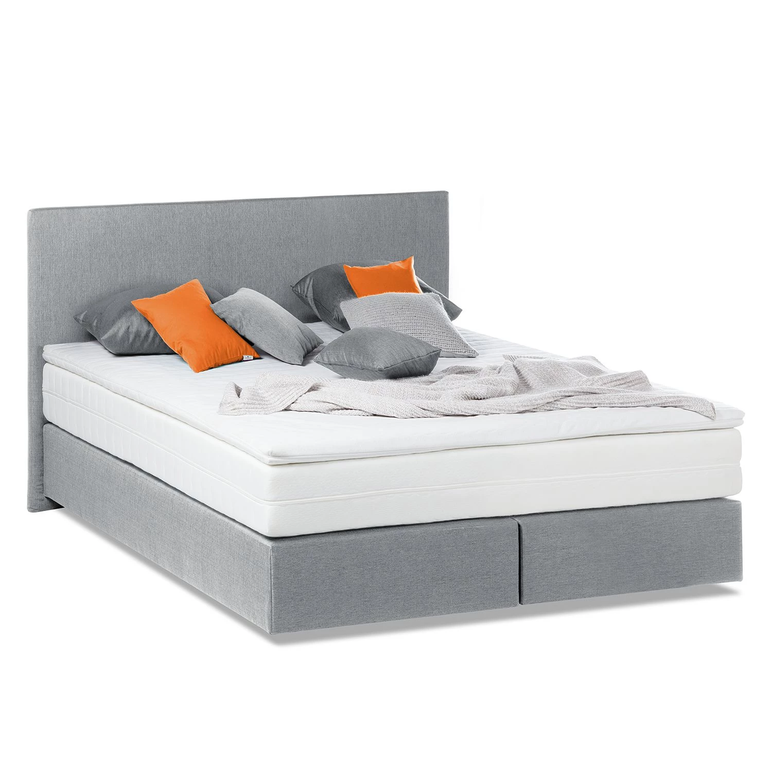 Fredriks Lit boxspring Ramona VII - Gris lumineux - 140 x 200cm 1 Fredriks Lit boxspring Ramona VII - Gris lumineux - 140 x 200cm