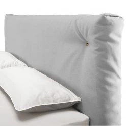 Tom Tailor Lit boxspring Soft Cloud - Tissu TUS : 19 light grey - 180 x 200cm - D2 souple -Lits & literie Soldes boxspringbett soft cloud webstoff 160 x 200cm h2 bis 100 kg stoff tus19 light grey 4630288