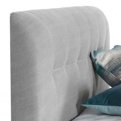 Mørteens Lit boxspring Mälby - Gris clair - 140 x 200cm -Lits & literie Soldes boxspringbett sorsele webstoff 3676465