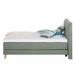 Mørteens Lit boxspring Mälby - Kaki - 160 x 200cm -Lits & literie Soldes boxspringbett sorsele webstoff 3676557