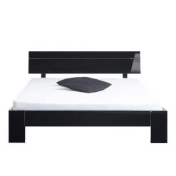 Neue Modular Lit double Perleto - Noir brillant - 160 x 200cm -Lits & literie Soldes doppelbett perleto hochglanz schwarz 268506