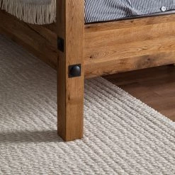 Neue Modular Lit à baldaquin Porto-Alegre - 140 x 200cm -Lits & literie Soldes himmelbett porto alegre sumpfeiche massiv 140 x 200cm 4642120