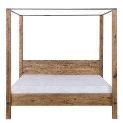 Neue Modular Lit à baldaquin Porto-Alegre - 140 x 200cm -Lits & literie Soldes himmelbett porto alegre sumpfeiche massiv 3543557