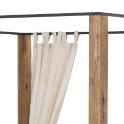 Neue Modular Lit à baldaquin Porto-Alegre - 140 x 200cm -Lits & literie Soldes himmelbett porto alegre sumpfeiche massiv 3543569