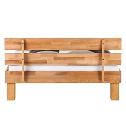 Ars Natura Lit en bois massif AresWOOD - Duramen de hêtre - 160 x 200cm - Avec tête de lit -Lits & literie Soldes liegeflaeche 140 x 200 cm 332645