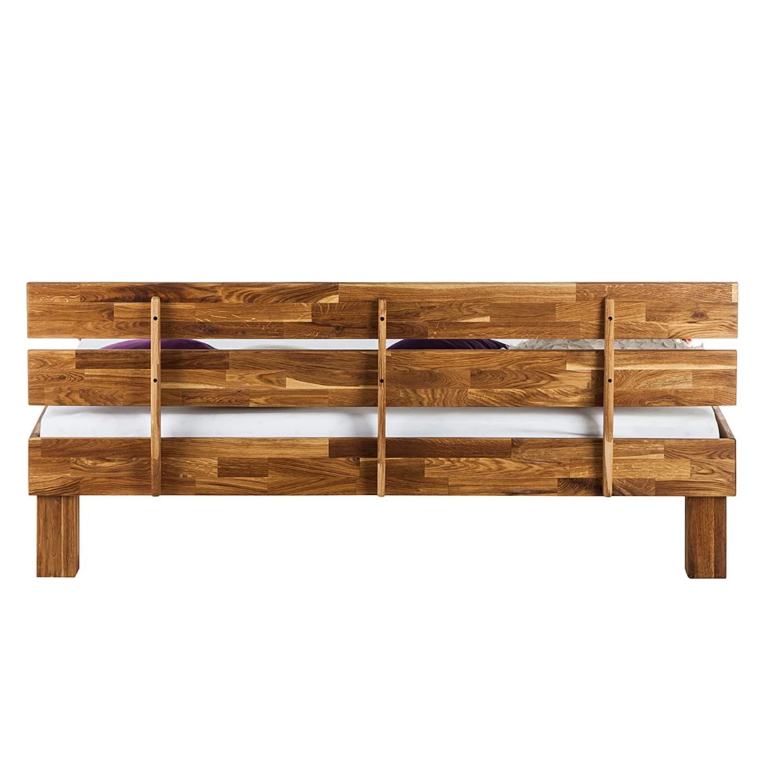 Ars Natura Lit en bois massif AresWOOD - Chêne - 180 x 200cm - Avec tête de lit 5 Ars Natura Lit en bois massif AresWOOD - Chêne - 180 x 200cm - Avec tête de lit – Image 5