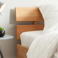 Ars Natura Lit en bois massif AresWOOD - Duramen de hêtre - 160 x 200cm - Avec tête de lit -Lits & literie Soldes massivholzbett areswood 100 x 200cm kernbuche geoelt 3597621