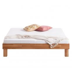 Ars Natura Lit en bois massif AresWOOD - Duramen de hêtre - 140 x 200cm - Sans tête de lit -Lits & literie Soldes massivholzbett areswood 140 x 200cm ohne kopfteil buche 4720320