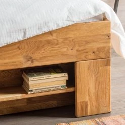 Ars Natura Lit en bois massif EosWOOD - Avec tiroirs - Chêne massif - Chêne - 160 x 200cm -Lits & literie Soldes massivholzbett eoswood inklusive 4 bettkaesten eiche massiv 180 x 200cm eiche 3460925