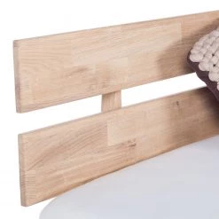 Ars Natura Lit en bois massif EosWOOD - Avec tiroirs - Chêne massif - Chêne blanc huilé - 160 x 200cm -Lits & literie Soldes massivholzbett eoswood inklusive 4 bettkaesten eiche massiv 180 x 200cm eiche weissoel 3396697