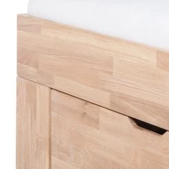 Ars Natura Lit en bois massif EosWOOD - Avec tiroirs - Chêne massif - Chêne blanc huilé - 160 x 200cm -Lits & literie Soldes massivholzbett eoswood inklusive 4 bettkaesten eiche massiv 180 x 200cm eiche weissoel 3396701