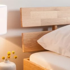 Ars Natura Lit en bois massif EosWOOD - Avec tiroirs - Chêne massif - Chêne blanc huilé - 160 x 200cm -Lits & literie Soldes massivholzbett eoswood inklusive 4 bettkaesten eiche massiv 180 x 200cm eiche weissoel 3597589