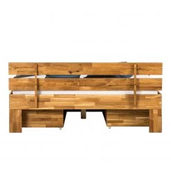Ars Natura Lit en bois massif EosWOOD - Avec tiroirs - Chêne massif - Chêne - 160 x 200cm -Lits & literie Soldes massivholzbett eoswood inklusive 4 bettkaesten eiche massiv liegeflaeche 180 x 200 cm 1807758