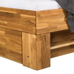 Ars Natura Lit en bois massif EosWOOD - Avec tiroirs - Chêne massif - Chêne - 160 x 200cm -Lits & literie Soldes massivholzbett eoswood inklusive 4 bettkaesten eiche massiv liegeflaeche 180 x 200 cm 1807762