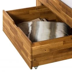 Ars Natura Lit en bois massif EosWOOD - Avec tiroirs - Chêne massif - Chêne - 160 x 200cm -Lits & literie Soldes massivholzbett eoswood inklusive 4 bettkaesten eiche massiv liegeflaeche 180 x 200 cm 1807770