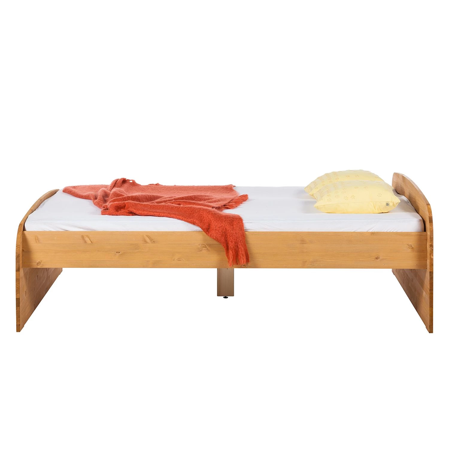 Ars Natura Lit en bois massif Fia - Epicéa naturel teinté & ciré - 140 x 200cm 2 Ars Natura Lit en bois massif Fia - Epicéa naturel teinté & ciré - 140 x 200cm – Image 2