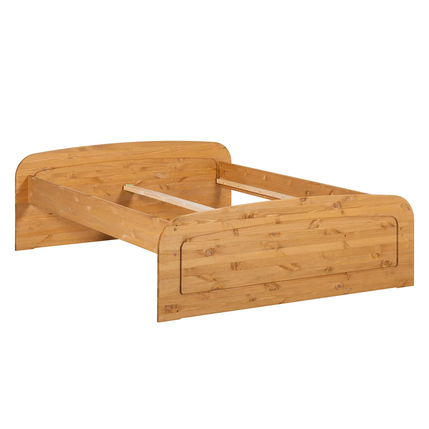 Ars Natura Lit en bois massif Fia - Epicéa naturel teinté & ciré - 140 x 200cm 4 Ars Natura Lit en bois massif Fia - Epicéa naturel teinté & ciré - 140 x 200cm – Image 4