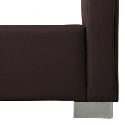 Fredriks Lit rembourré Aralia I - Cuir Arik : Couleur expresso - 160 x 200cm - 1 tiroir de lit - Cylindre -Lits & literie Soldes polsterbett aralia i echtleder 160 x 200cm mit bettkasten runder fuss echtleder arik espresso 3981892