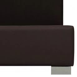 Fredriks Lit rembourré Aralia I - Cuir Arik : Couleur expresso - 160 x 200cm - 1 tiroir de lit - Cylindre -Lits & literie Soldes polsterbett aralia i echtleder 160 x 200cm mit bettkasten runder fuss echtleder arik espresso 3981900