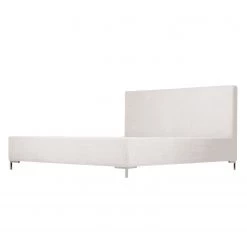 Studio Copenhagen Lit rembourré Aralia I - Tissu Floreana : Beige - 140 x 200cm - Pas de tiroir de lit - Forme en T -Lits & literie Soldes polsterbett aralia i webstoff 140 x 200cm kein bettkasten t form stoff floreana beige 3959016