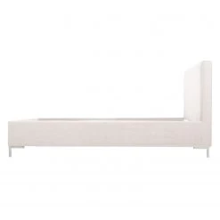 Studio Copenhagen Lit rembourré Aralia I - Tissu Floreana : Beige - 140 x 200cm - Pas de tiroir de lit - Forme en T -Lits & literie Soldes polsterbett aralia i webstoff 140 x 200cm kein bettkasten t form stoff floreana beige 3959024