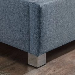 Fredriks Lit capitonné Billdal Tissu structuré - Ardoise - 100 x 200cm -Lits & literie Soldes polsterbett billdal strukturstoff 100 x 200cm schiefer 4702080