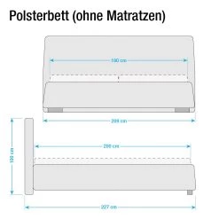 Tom Tailor Lit capitonné Classic Button - Cuir synthétique NTLO: 1 snow - 180 x 200cm - Sans matelas -Lits & literie Soldes polsterbett classic button kunstleder 180 x 200cm ohne matratze ohne matratze weiss 1009314