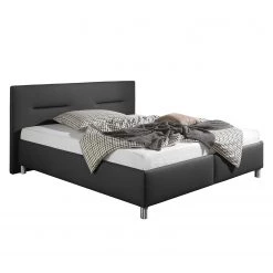 Loftscape Lit capitonné Jonsberg - Noir - 200 x 200cm