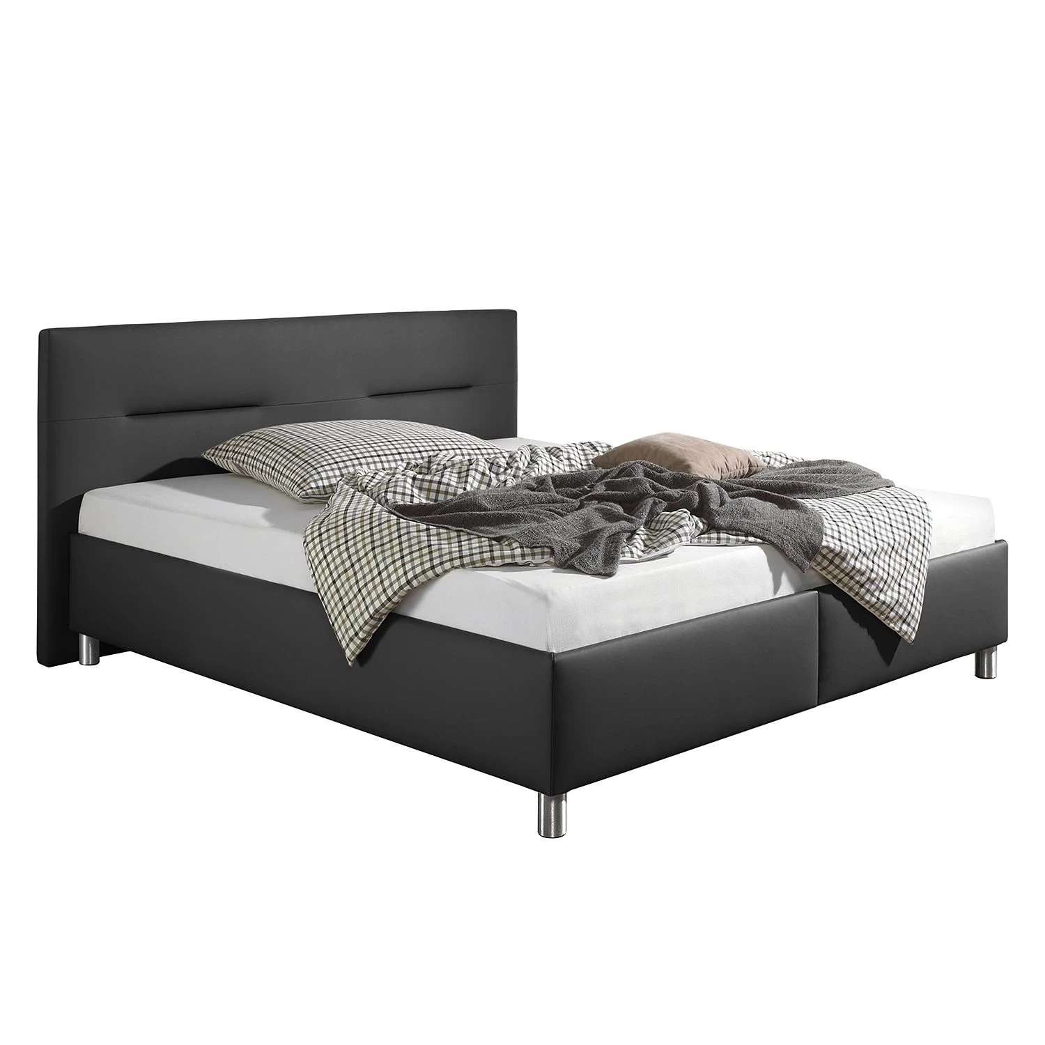 Loftscape Lit capitonné Jonsberg - Noir - 200 x 200cm 1 Loftscape Lit capitonné Jonsberg - Noir - 200 x 200cm