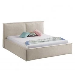 Lit capitonné Kinx - Tissu KINX : Beige - 180 x 200cm