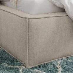 Lit capitonné Kinx - Tissu KINX : Beige - 180 x 200cm -Lits & literie Soldes polsterbett kinx webstoff 140 x 200cm beige 5112044