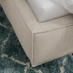 Lit capitonné Kinx - Tissu KINX : Beige - 180 x 200cm -Lits & literie Soldes polsterbett kinx webstoff 140 x 200cm beige 5112056