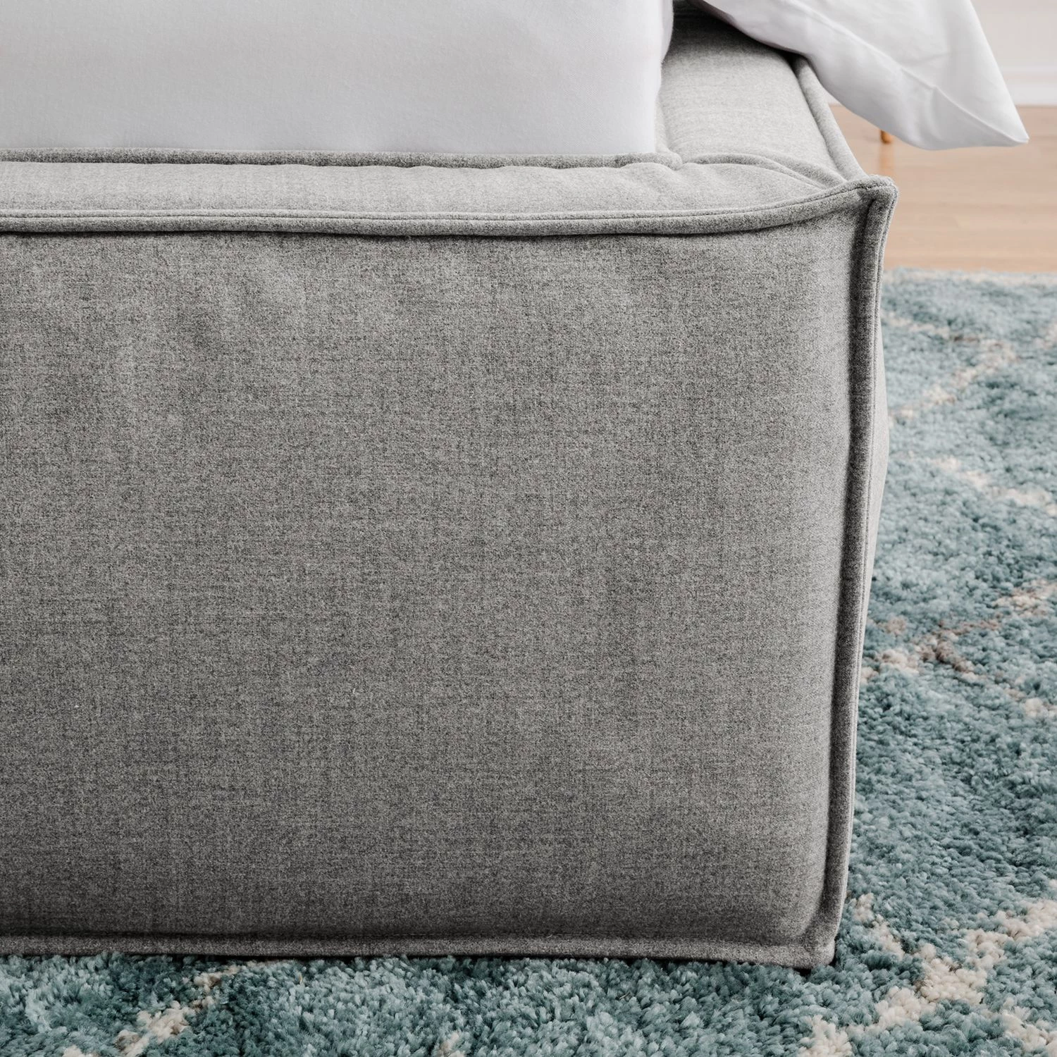 Lit capitonné Kinx - Tissu KINX : Gris - 160 x 200cm 17 Lit capitonné Kinx - Tissu KINX : Gris - 160 x 200cm – Image 17