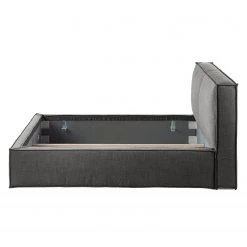 Lit capitonné Kinx - Tissu KINX : Anthracite - 180 x 200cm -Lits & literie Soldes polsterbett kinx webstoff 180 x 200cm anthrazit 5097160