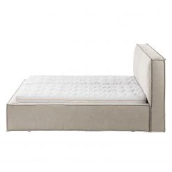 Lit capitonné Kinx - Tissu KINX : Beige - 180 x 200cm -Lits & literie Soldes polsterbett kinx webstoff 180 x 200cm beige 5097208