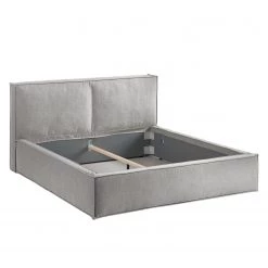 Lit capitonné Kinx - Tissu KINX : Gris - 160 x 200cm 24 Lit capitonné Kinx - Tissu KINX : Gris - 160 x 200cm -Lits & literie Soldes polsterbett kinx webstoff 180 x 200cm grau 5097096