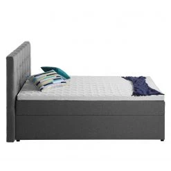 Lit capitonné KiYDOO IV - 140 x 200cm -Lits & literie Soldes polsterbett kiydoo ii inkl bettkasten webstoff grau 140 x 200cm 5117400