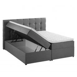 Lit capitonné KiYDOO IV - 140 x 200cm -Lits & literie Soldes polsterbett kiydoo ii inkl bettkasten webstoff grau 140 x 200cm 5117416