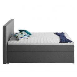 Lit capitonné KiYDOO II - 180 x 200cm -Lits & literie Soldes polsterbett kiydoo iii inkl bettkasten webstoff grau 160 x 200cm 5117528