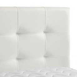 Lit capitonné KiYDOO IV - Blanc - 160 x 200cm -Lits & literie Soldes polsterbett kiydoo iv inkl bettkasten kunstleder 160 x 200cm weiss 5117760
