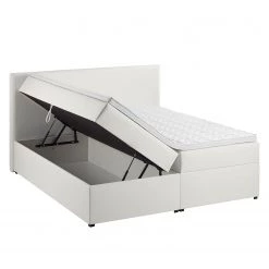 Lit capitonné KiYDOO V - Blanc - 180 x 200cm -Lits & literie Soldes polsterbett kiydoo v inkl bettkasten kunstleder 180 x 200cm weiss 5118108