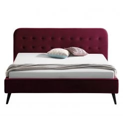 Mørteens Lit capitonné Klink III - Bordeaux - 140 x 200cm -Lits & literie Soldes polsterbett klink iii samt 140 x 200cm bordeaux 5128100